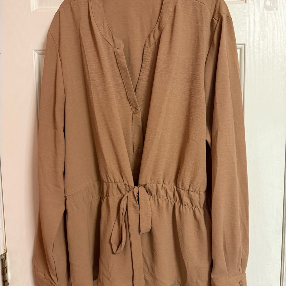 Fashion Nova Tan Blouse